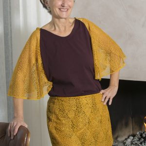 Pull à manches papillon Au coin du feu