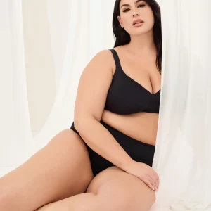 Culotte taille haute en microfibre