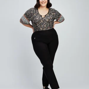 Pantalon étroit ajusté à enfiler