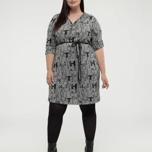 Robe midi ligne A en tricot