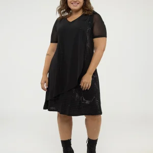 Robe midi ligne A en tricot