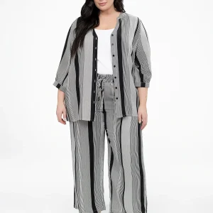 Pantalon droit décontracté à enfiler - Petite