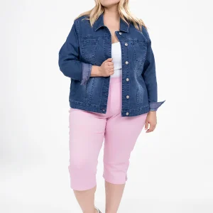 Veste en denim ajustée à manches longues