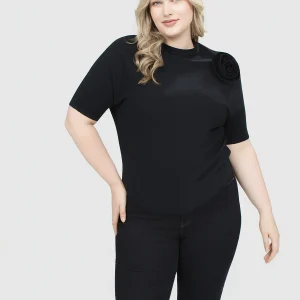 Chandail en tricot ample à manches 3/4