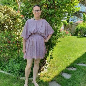 Tunique Mauve à Pois