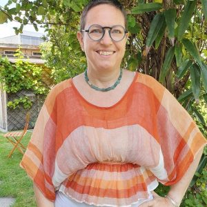 T-shirt manches chauve-souris en lin