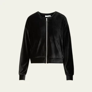 BLOUSON EN VELOUR AVEC ZIP