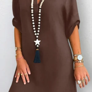 Sophia ~ Robe élégante et flatteuse avec col en V