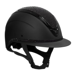 Casque d’équitation Equestro Apocalypse Femme Mat à Strass – Large visière et sécurité