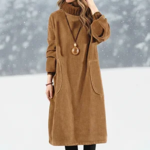 Demi ~ Robe en velours côtelé