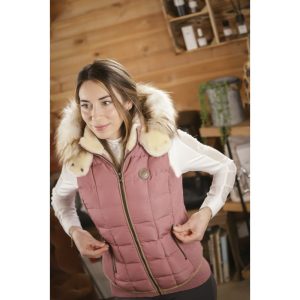 Gilet doudoune New Roge PÉNÉLOPE – Rose