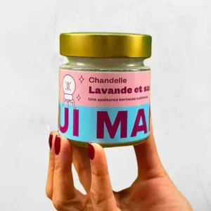 CHANDELLE LAVANDE ET SAUGE