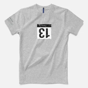 Bib Number 13 - T-shirt  - Melange Grey