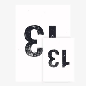 Bib Number 13 - Poster