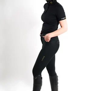 Pantalon équitation femme Alpha JL JUMP – Noir