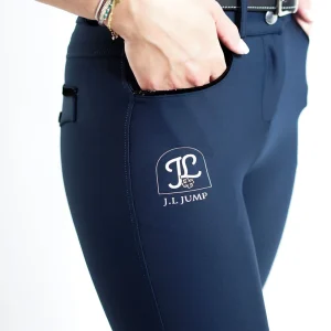 Pantalon équitation femme Alpha JL JUMP – Bleu marine