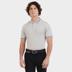Polo homme Atlas Gris – Horse Pilot