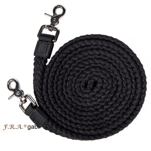 Longues rênes – Gabi – 25mm 680cm – Noir – F.R.A