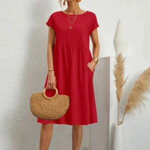 Liv ~ Robe d'été décontractée avec poches