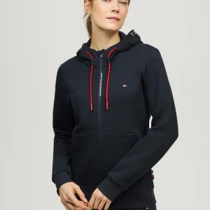 Sweat à capuche zippé unisexe Union bleu marine – Tommy Hilfiger Equestrian