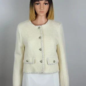 Veste droite en laine-Juliette