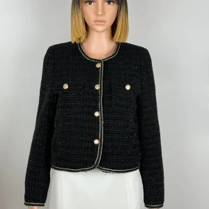 Veste en Tweed noir-Alice