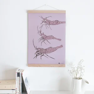 Affiche maritime de crevettes nordiques du Saint-Laurent