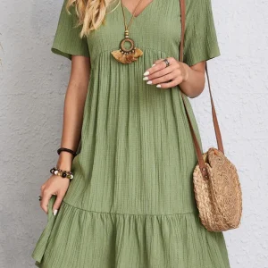 Élodie ~ Robe Élégante qui Camoufle Joliment le Ventre